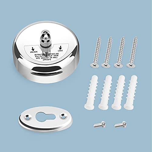 Clatoon Retractable Clothesline - 9ft Adjustable Stainless Steel
