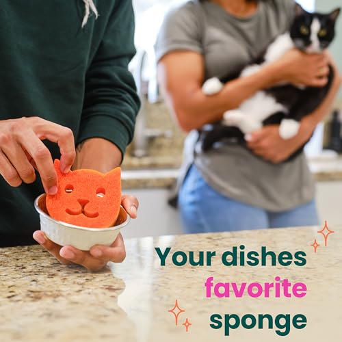 Scotch-Brite Purrfectly Clean Non-Scratch Cat Shaped Scrub Sponge