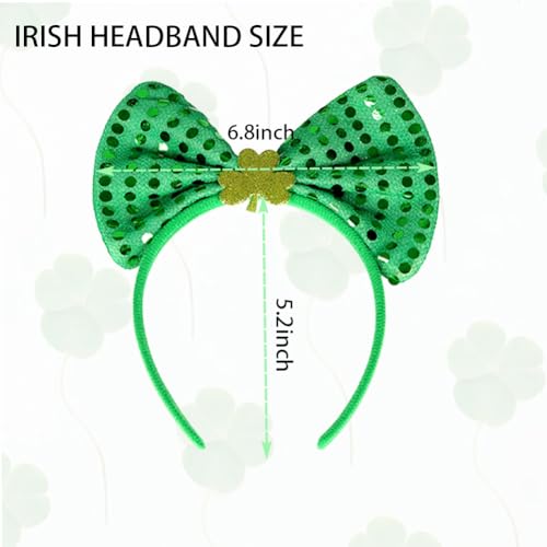 St. Patrick's Day Shamrock Headband Green Clover Irish Hair Accessory