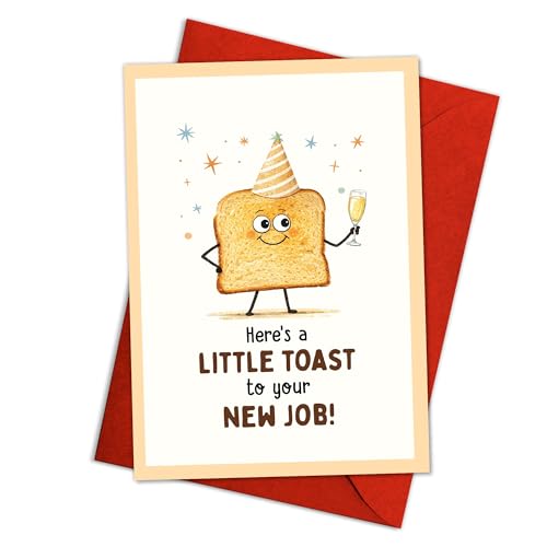 New Job Card and Keychain Gift Set - Congratulations Farewell Present