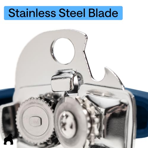 Gorilla Grip Stainless Steel Manual Can Opener with Oversized Knob