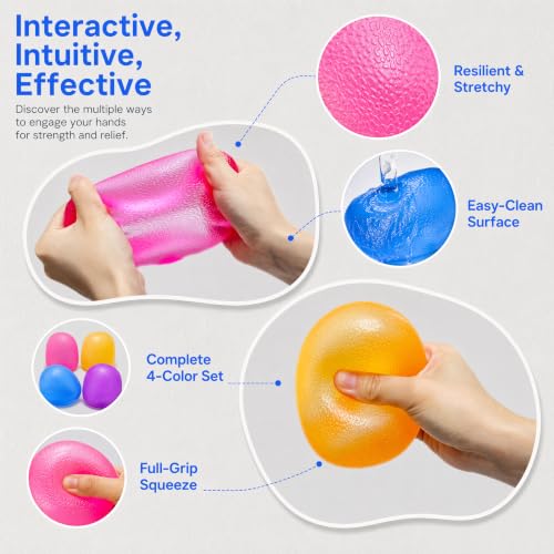 Jumbo Purple Squishy Stress Ball Figurine – Soft Silicone Sensory Toy