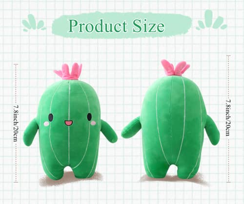 NatureMan Cute Cactus Plush Toy - Soft 7.8-Inch Stuffed Animal