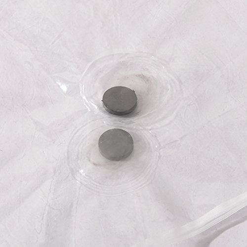 Ghooss PEVA Shower Curtain Liners (Pack of 2) - 72" x 72" Clear