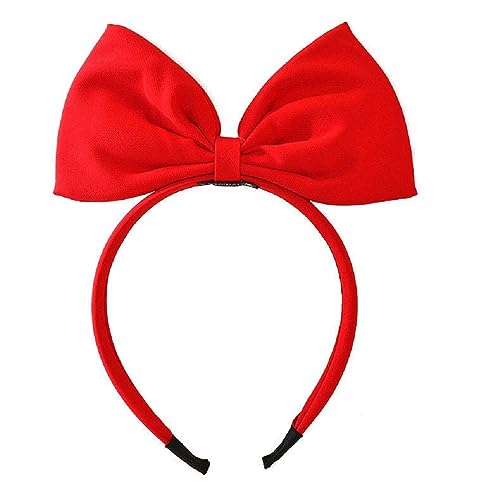 Red Big Bow Headband Cute Hair Hoop for Women and Girls Costume
