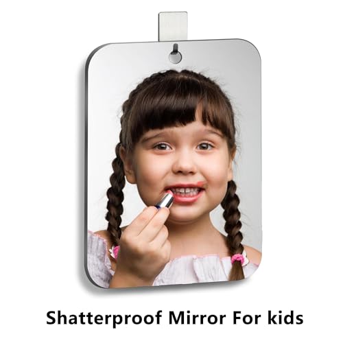 JEIAKONJI 7x10 Inch Shatterproof Shower Mirror for Shaving and Makeup