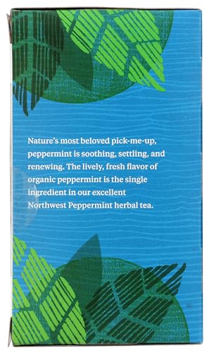 Allegro Organic Northwest Peppermint Herbal Tea Bags, 20 Count