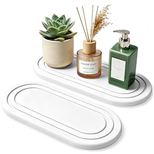 Quick Dry Diatomite Sink Tray - 2PCS Natural Absorbent Organizer