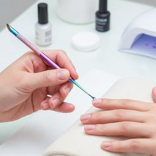 Psiriol Stainless Steel Cuticle Pusher and Nail Files Kit