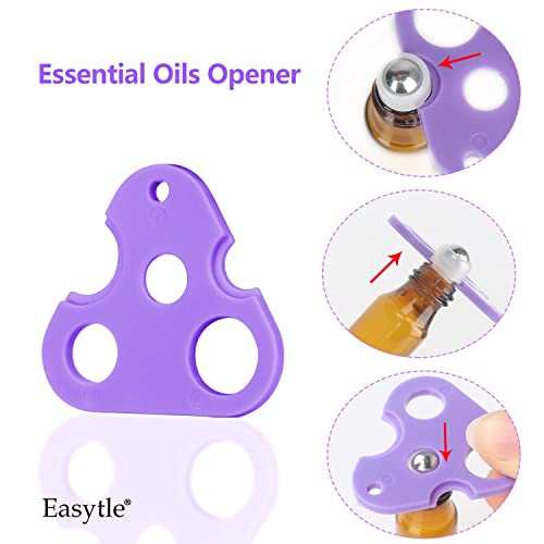 Easytle Essential Oil Opener Tool Set with Droppers Funnels and Labels