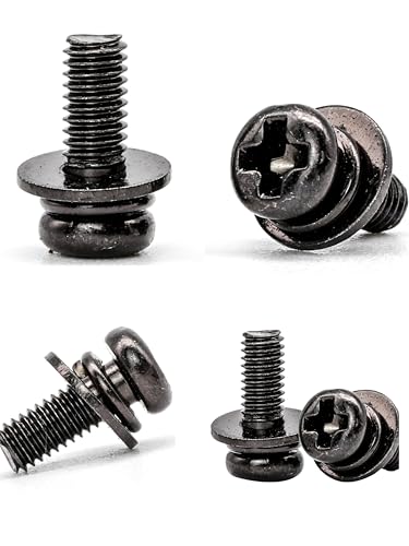 20-Pack M4x10mm VESA Screws with Washers for TV/Monitor Mounting