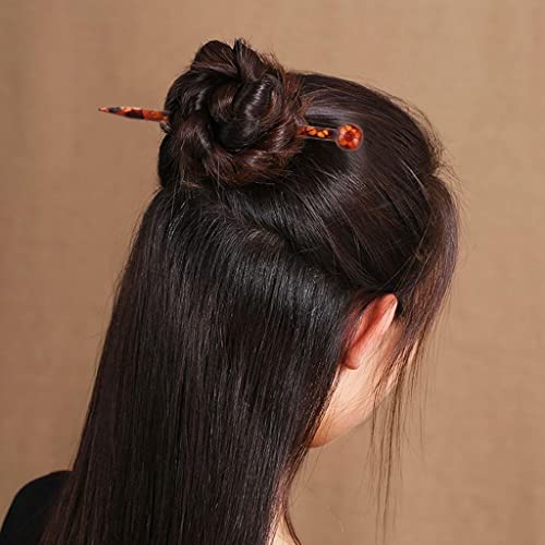 Baoblaze 6-Piece Wooden Hair Sticks Japanese Hair Chopsticks 13cm