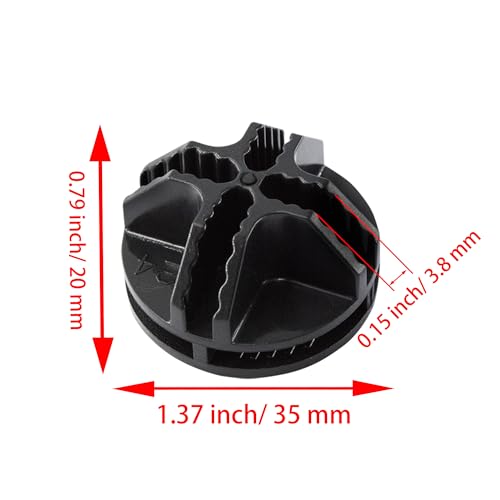 40PCS Black Cube Connectors for Modular Storage Solutions