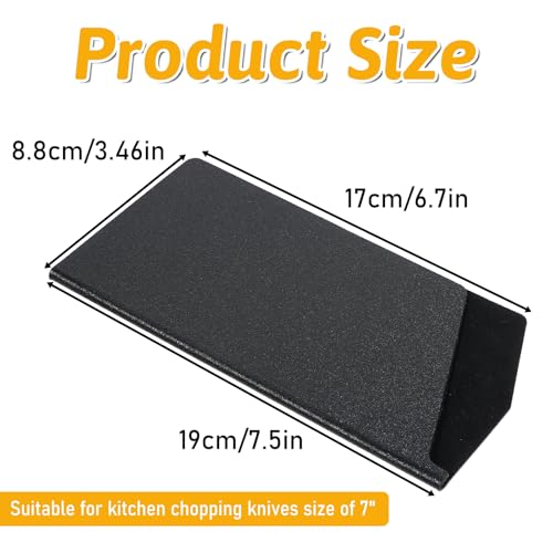 ABS Cleaver Edge Guard - 7.5” Knife Protector Sleeve for Kitchen Knives