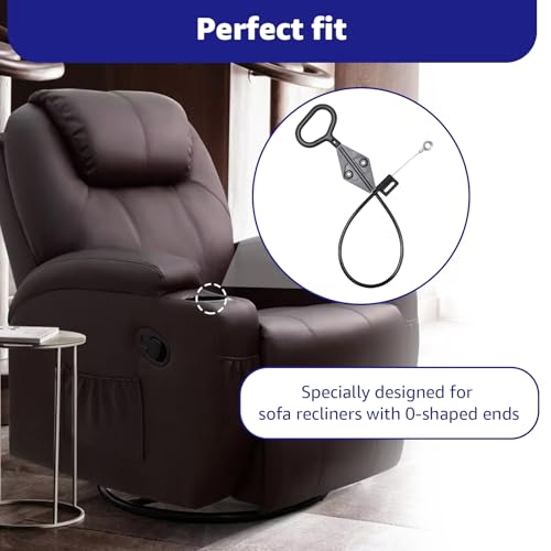 22-Inch Recliner Release Cable for Lazyboy Sofa - O-Shaped D-Ring