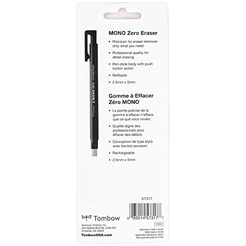 Tombow Mono Zero Eraser Value Pack - Round & Rectangle Tips