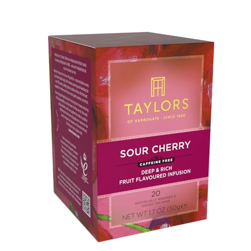 Taylors of Harrogate Sour Cherry Herbal Tea - 20 Tea Bags
