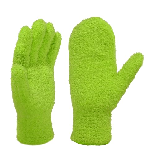 Microfiber Plant Cleaning Gloves - 2 Pack, Reusable & Washable