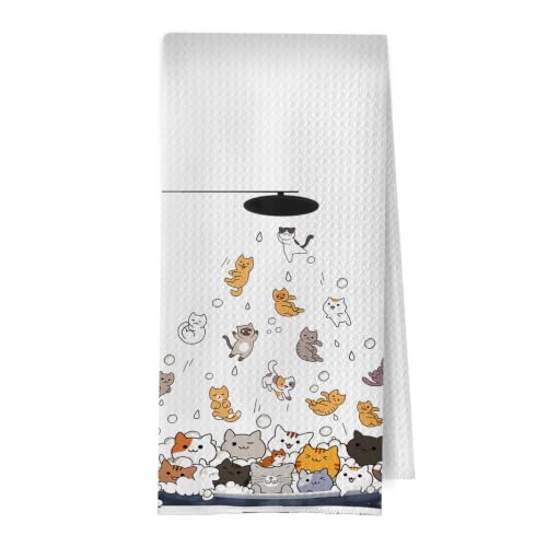 Funny Cat Hand Towels - Black Cat Decorative Towel 16x24 in - Bathroom-02