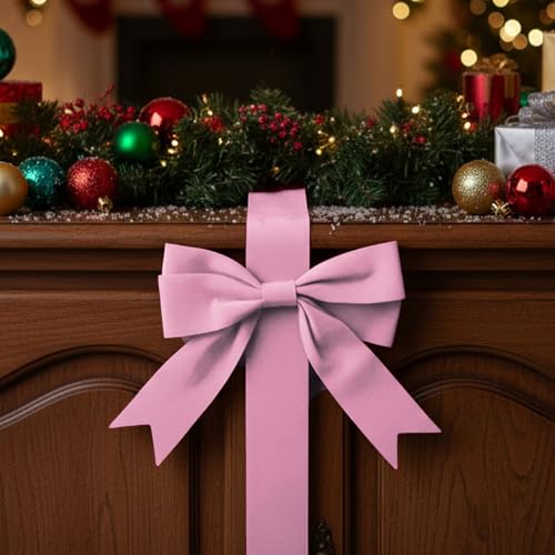 Christmas Housewarming Kitchen Gift Bows Set - Pink, 6 Pcs, One Size