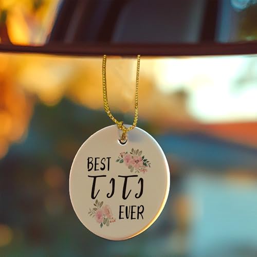 Best Titi Ever Ceramic Ornament - Ideal Gift for Mom & Grandma