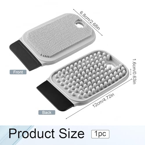 Silicone Dish Scrubber 3-in-1 Kitchen Sponge for Cleaning & Drying
