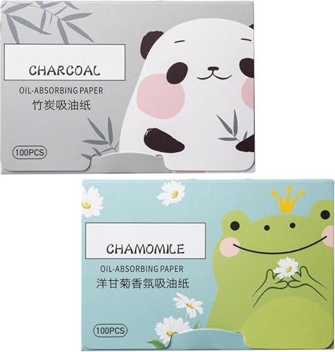 Galepromot 200 Sheets Oil Absorbing Sheets for Face & Makeup Blotting