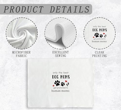 Promoted to Human Mom Towel, 16x24 Inch Soft Absorbent Decorative Gift