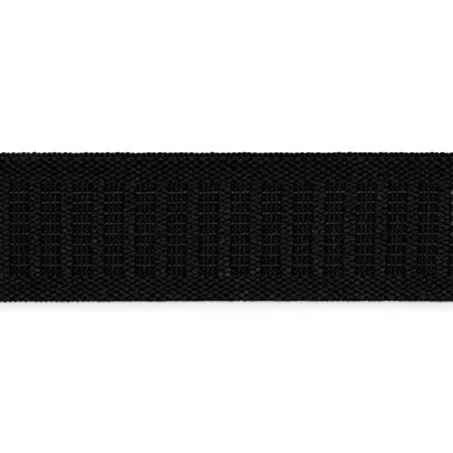 Dritz Non-Roll Black Woven Elastic, 3/4-Inch x 1 Yard for Sewing