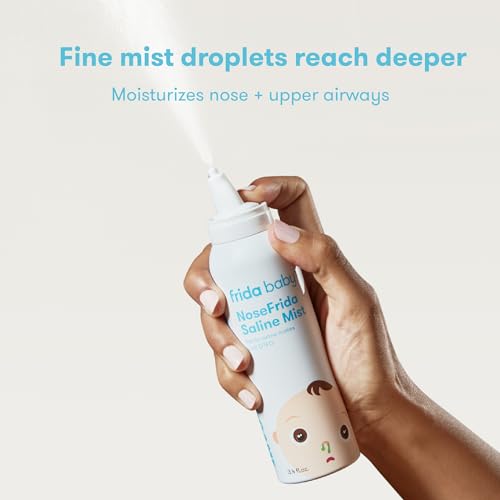 Frida Baby NoseFrida Saline Mist Spray 3.4 fl oz - Drug-Free Nasal Relief