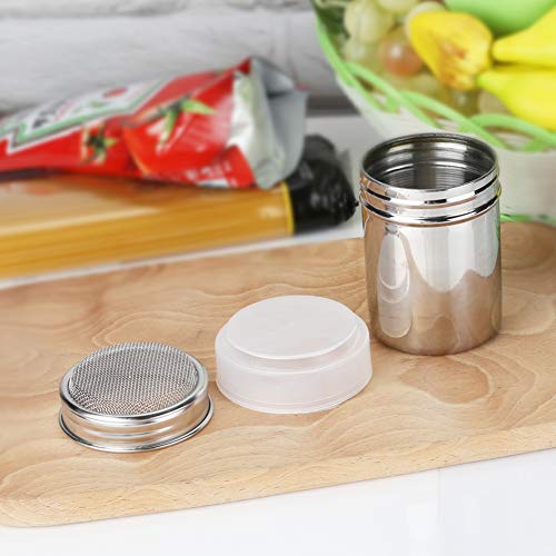 Accmor 6oz Stainless Steel Powdered Sugar & Flour Duster with Fine Mesh Sifter - 1 Pack