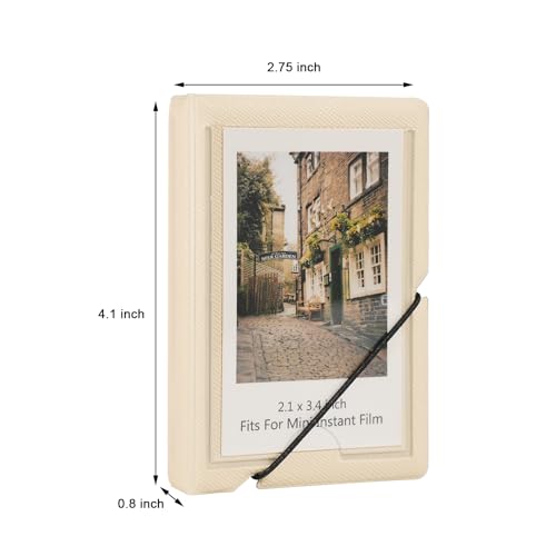GOLDBARLEY 2x3 Mini Photo Album - 28 Pocket Portable Wallet for Instax, Polaroid & Kodak Prints