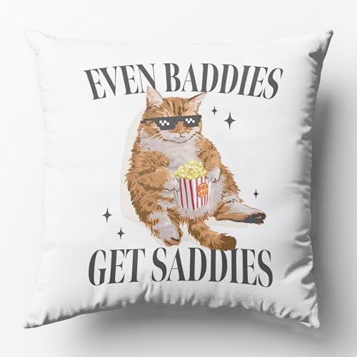 OFJE White 18x18 Inch Throw Pillow Cover - Mental Health Therapy Decor