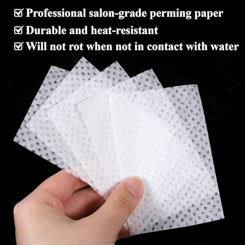 Fibraze 300 Pcs Perm Papers for Hair Heat Resistant End Papers Salon Styling