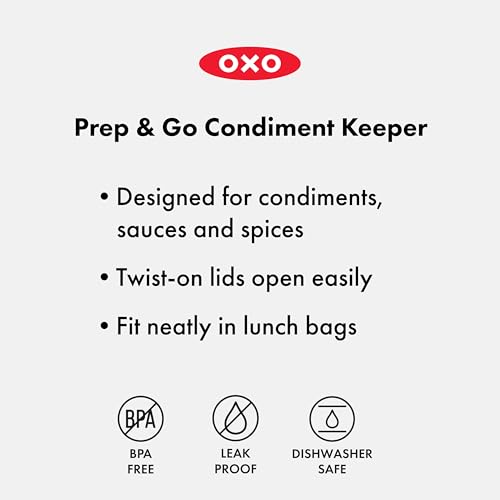 OXO Good Grips Leakproof Condiment Containers - 2 oz, Ocean Blue