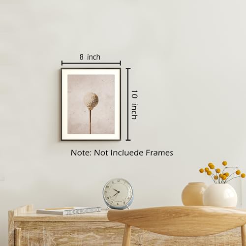 Vintage Golf Wall Art Set of 4 - 8x10 Unframed Prints