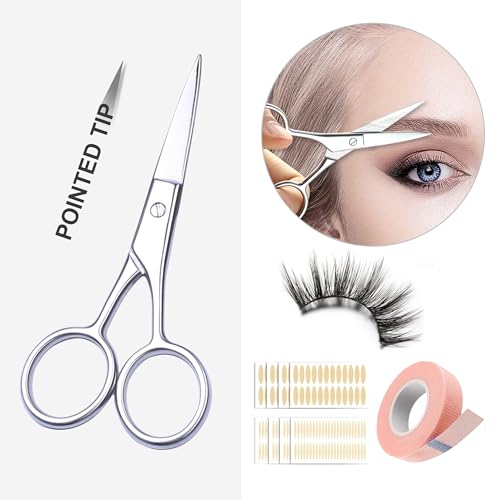 Takesy Stainless Steel Eyebrow Scissors 4.0 Inch Small Beauty Trimmer