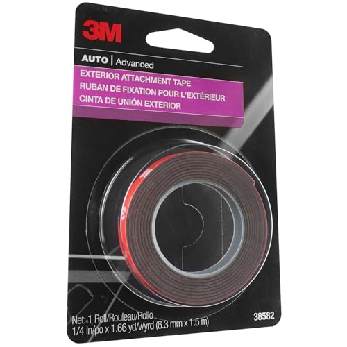 3M Heavy Duty Double-Sided Automotive Tape, 1/4 in x 5 ft, 24-Pack
