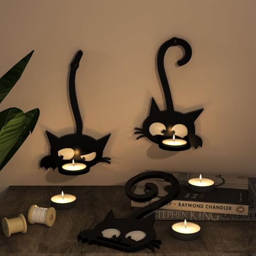 Cat Silicone Resin Mold for Candle Holders - DIY Home Decor