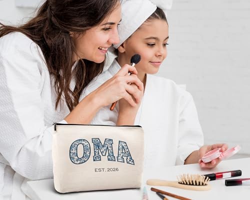 Chinoiserie Oma Makeup Bag Travel Toiletry Pouch for Grandma
