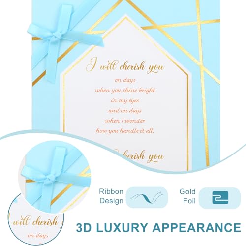 Romantic Birthday Card for Husband or Wife | Gold Foil Design