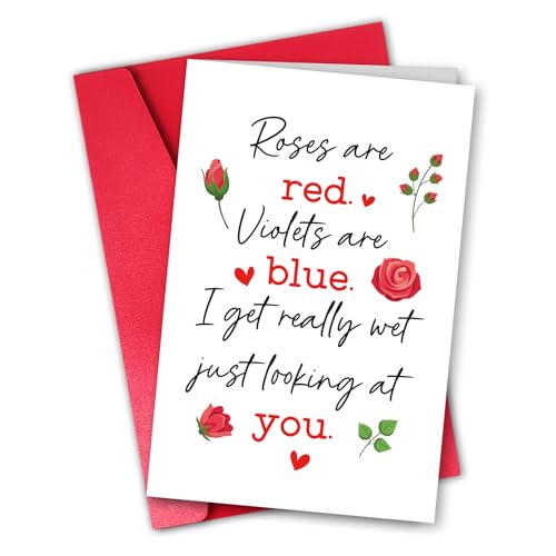 Funny Rude Anniversary Card - Explicit Roses Are Red Poem