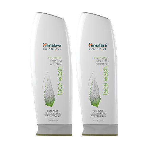 Himalaya Botanique Balancing Neem & Turmeric Face Wash, 5.07 oz (2 Pack)