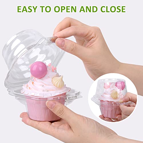 Individual Cupcake Boxes - 50 Pack, 24 Cubic Inches, Round