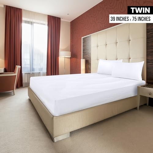 Utopia Bedding Twin Fitted Sheet Set - 6 Pack, White, 15" Deep Pocket
