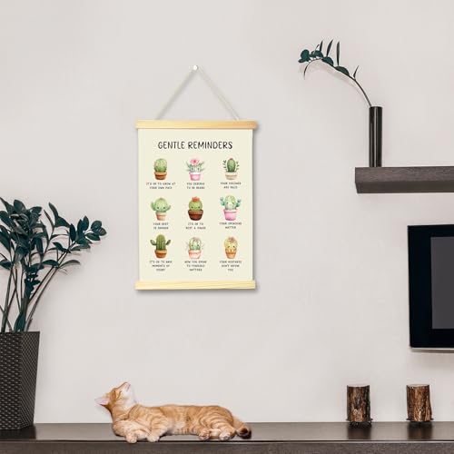 Mental Health Wall Art Poster with Hanger Frame 12x16 Inch