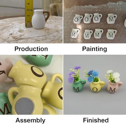Mini Vase Magnets for Fridge - Unique Gifts for Mom