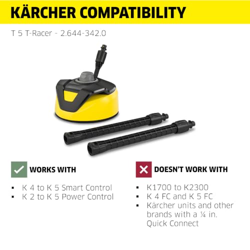 Kärcher T 5 T-Racer 11-Inch Pressure Washer Surface Cleaner Attachment