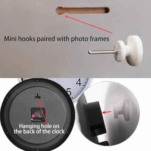 100 Pcs Mini Traceless Picture Hangers, Renter-Friendly Wall Hooks for Photos