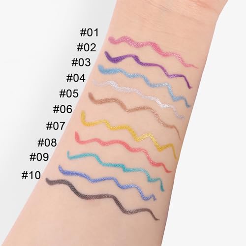 DekRion Waterproof Liquid Eyeliner Pen - Long-Lasting Colored Eyeliner